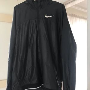 Black Nike windbreaker